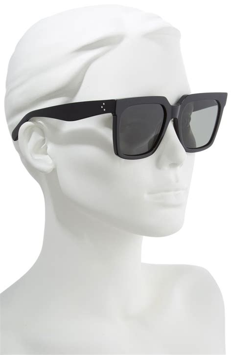 bold 3 dots 55mm square sunglasses celine